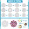 48 Pcs Summer Mandala Coloring Cutouts Set DIY Your Own Mandala Cards Mandala Painting Poster Stress Relieving Activity Crafts Art